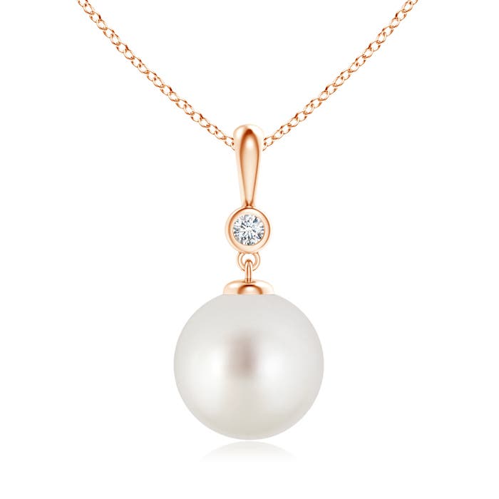 AAA - South Sea Cultured Pearl / 7.24 CT / 14 KT Rose Gold