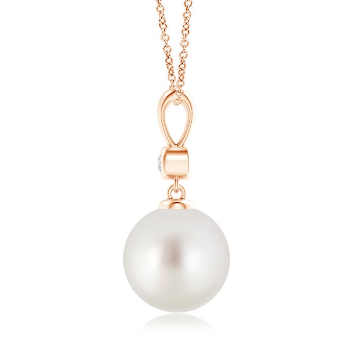 AAA - South Sea Cultured Pearl / 7.24 CT / 14 KT Rose Gold