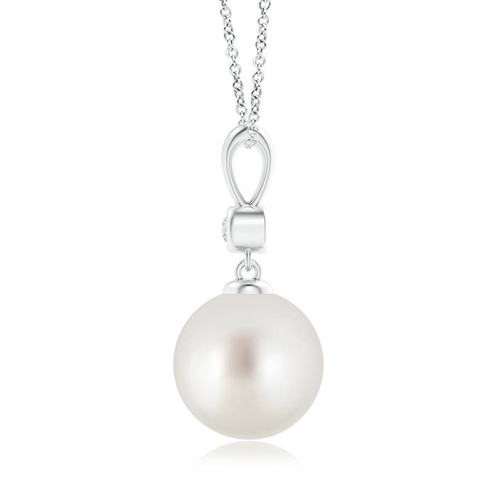 AAA - South Sea Cultured Pearl / 7.24 CT / 14 KT White Gold