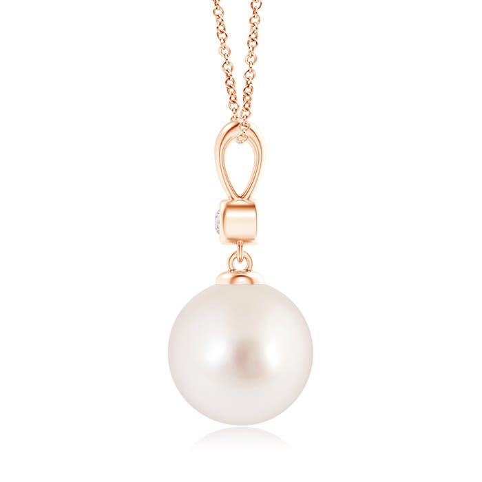 AAAA - South Sea Cultured Pearl / 7.24 CT / 14 KT Rose Gold