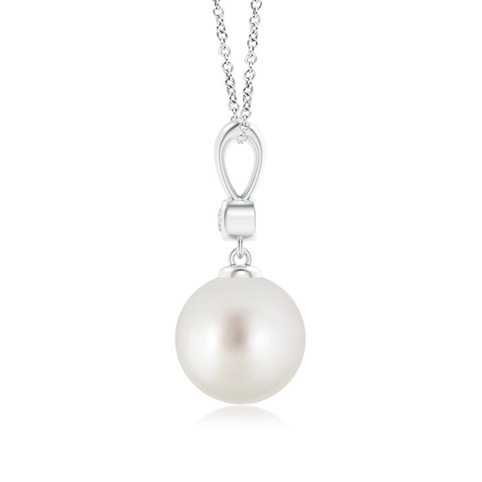 AAA - South Sea Cultured Pearl / 5.29 CT / 14 KT White Gold