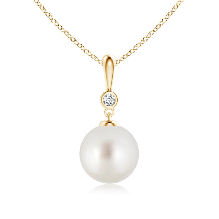 AAA - South Sea Cultured Pearl / 5.29 CT / 14 KT Yellow Gold