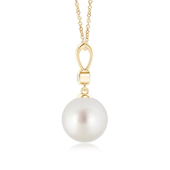 AAA - South Sea Cultured Pearl / 5.29 CT / 14 KT Yellow Gold