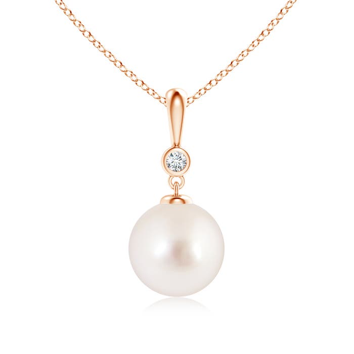 AAAA - South Sea Cultured Pearl / 5.29 CT / 14 KT Rose Gold