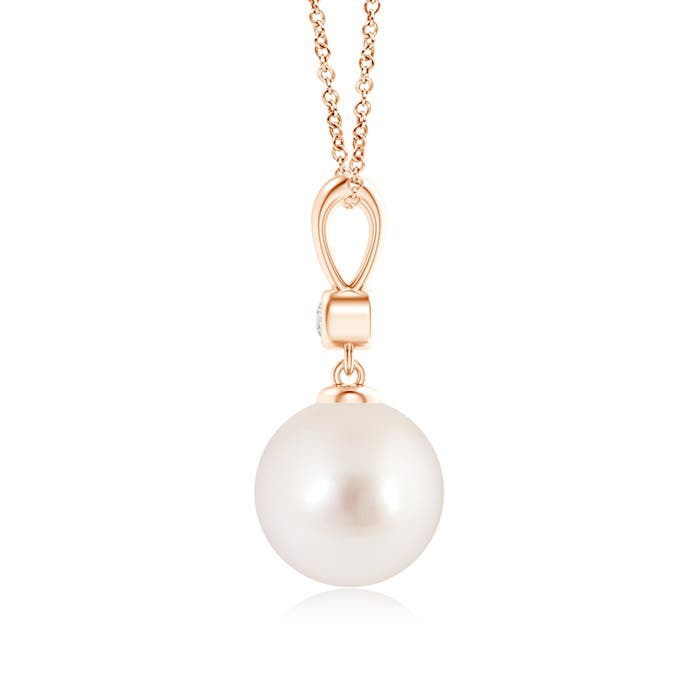 AAAA - South Sea Cultured Pearl / 5.29 CT / 14 KT Rose Gold