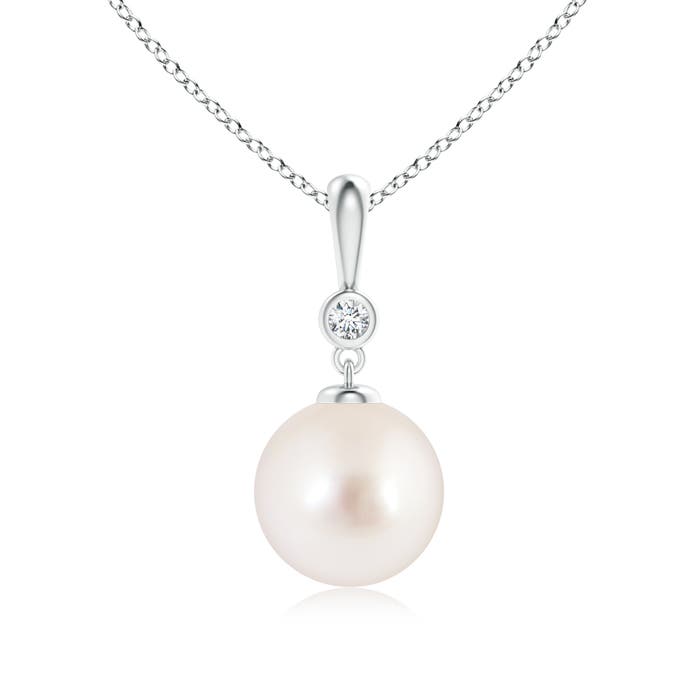 AAAA - South Sea Cultured Pearl / 5.29 CT / 14 KT White Gold