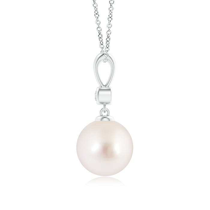 AAAA - South Sea Cultured Pearl / 5.29 CT / 14 KT White Gold