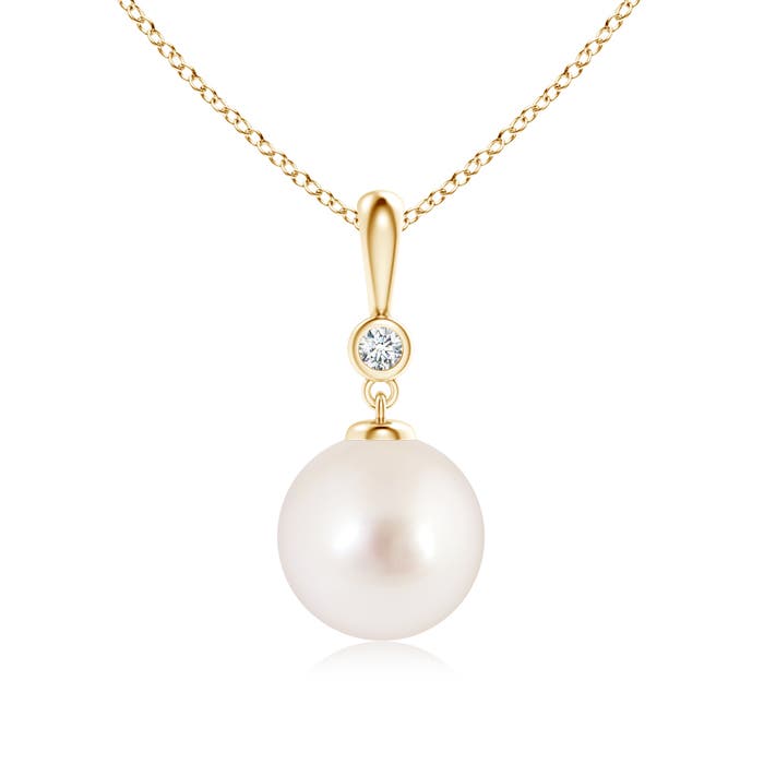 AAAA - South Sea Cultured Pearl / 5.29 CT / 14 KT Yellow Gold