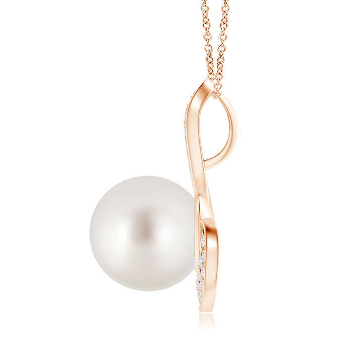 AAA - South Sea Cultured Pearl / 7.57 CT / 14 KT Rose Gold