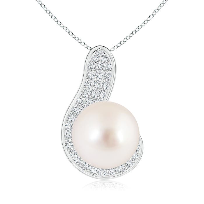 AAAA - South Sea Cultured Pearl / 7.57 CT / 14 KT White Gold