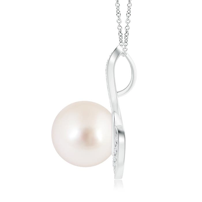 AAAA - South Sea Cultured Pearl / 7.57 CT / 14 KT White Gold