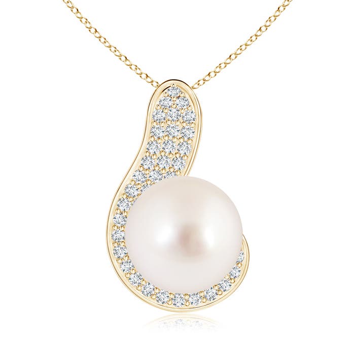 AAAA - South Sea Cultured Pearl / 7.57 CT / 14 KT Yellow Gold