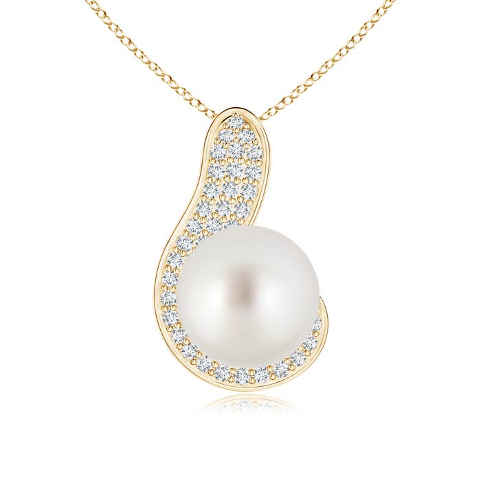 AAA - South Sea Cultured Pearl / 5.53 CT / 14 KT Yellow Gold