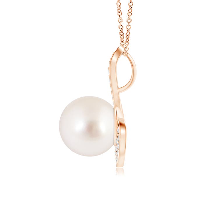 AAAA - South Sea Cultured Pearl / 5.53 CT / 14 KT Rose Gold