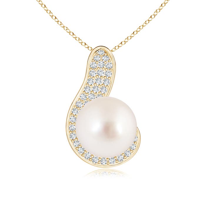 AAAA - South Sea Cultured Pearl / 5.53 CT / 14 KT Yellow Gold