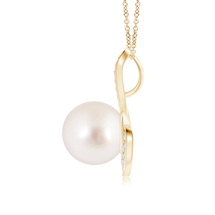 AAAA - South Sea Cultured Pearl / 5.53 CT / 14 KT Yellow Gold