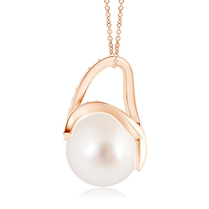 AAAA - South Sea Cultured Pearl / 7.31 CT / 14 KT Rose Gold