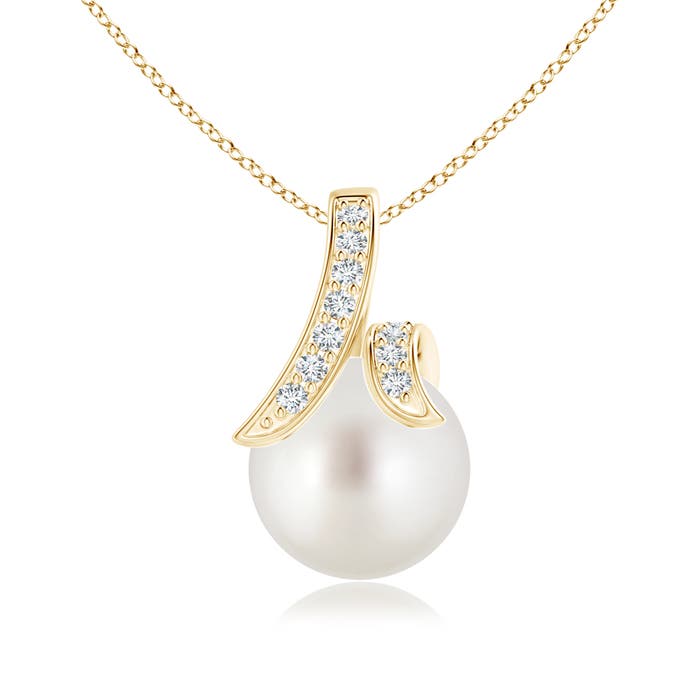 AAA - South Sea Cultured Pearl / 5.34 CT / 14 KT Yellow Gold