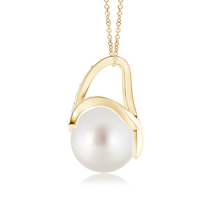 AAA - South Sea Cultured Pearl / 5.34 CT / 14 KT Yellow Gold