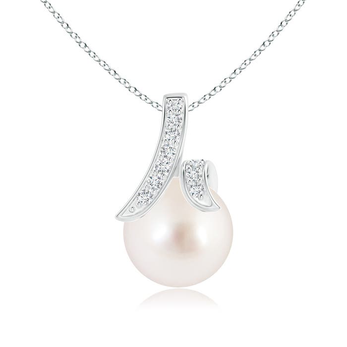 AAAA - South Sea Cultured Pearl / 5.34 CT / 14 KT White Gold