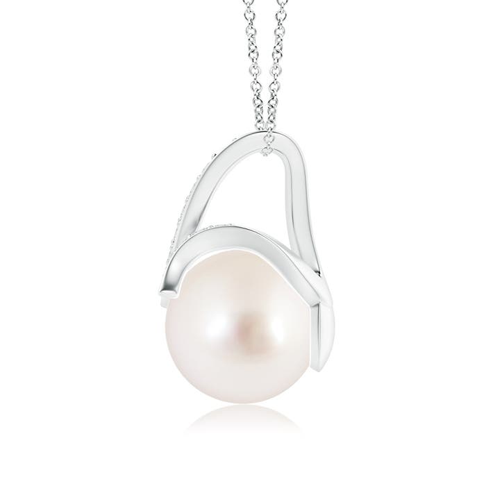 AAAA - South Sea Cultured Pearl / 5.34 CT / 14 KT White Gold