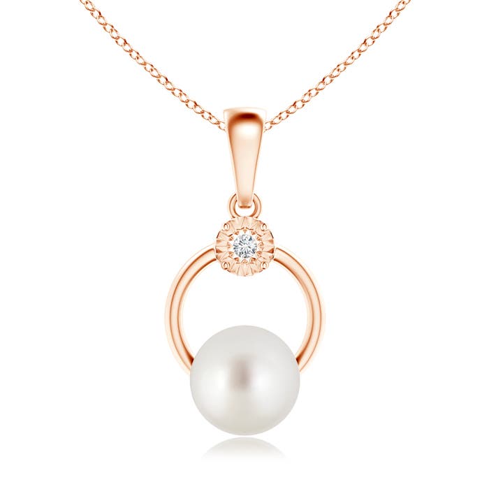 AAA - South Sea Cultured Pearl / 7.24 CT / 14 KT Rose Gold