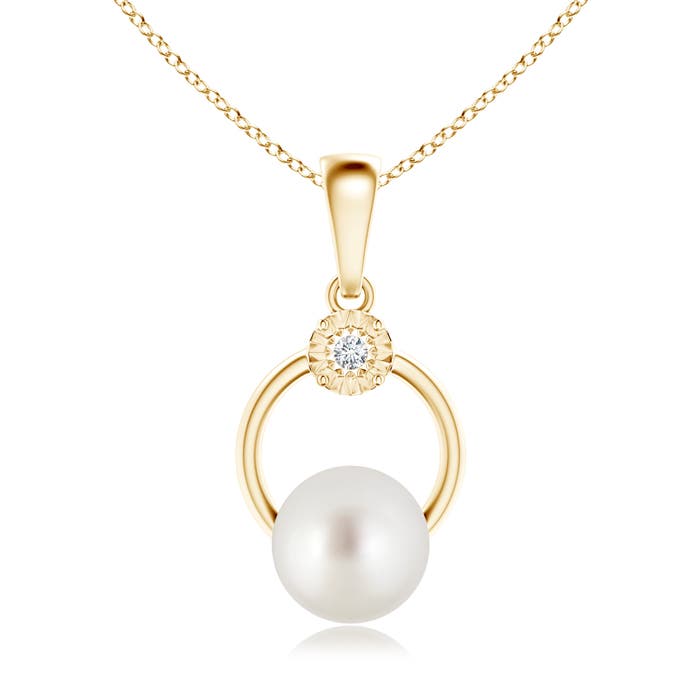 AAA - South Sea Cultured Pearl / 7.24 CT / 14 KT Yellow Gold