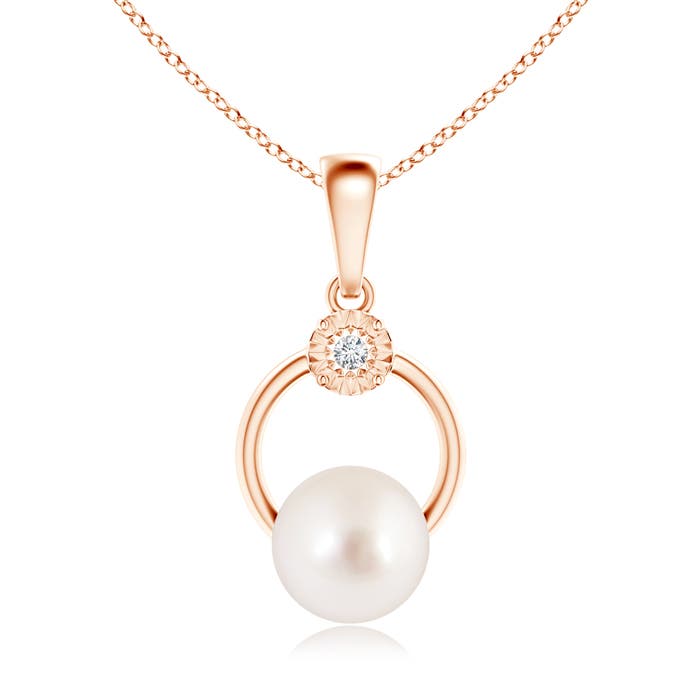 AAAA - South Sea Cultured Pearl / 7.24 CT / 14 KT Rose Gold