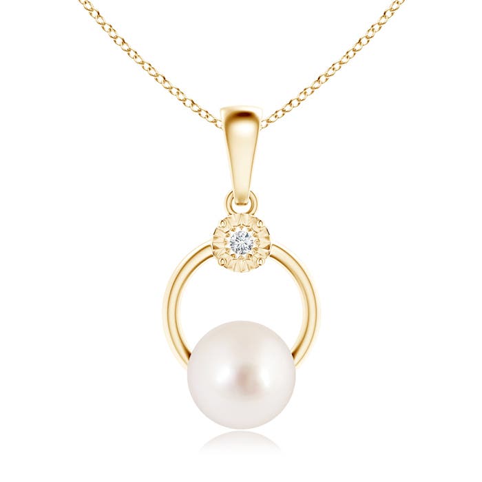 AAAA - South Sea Cultured Pearl / 7.24 CT / 14 KT Yellow Gold