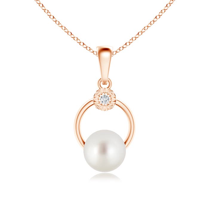 AAA - South Sea Cultured Pearl / 5.29 CT / 14 KT Rose Gold