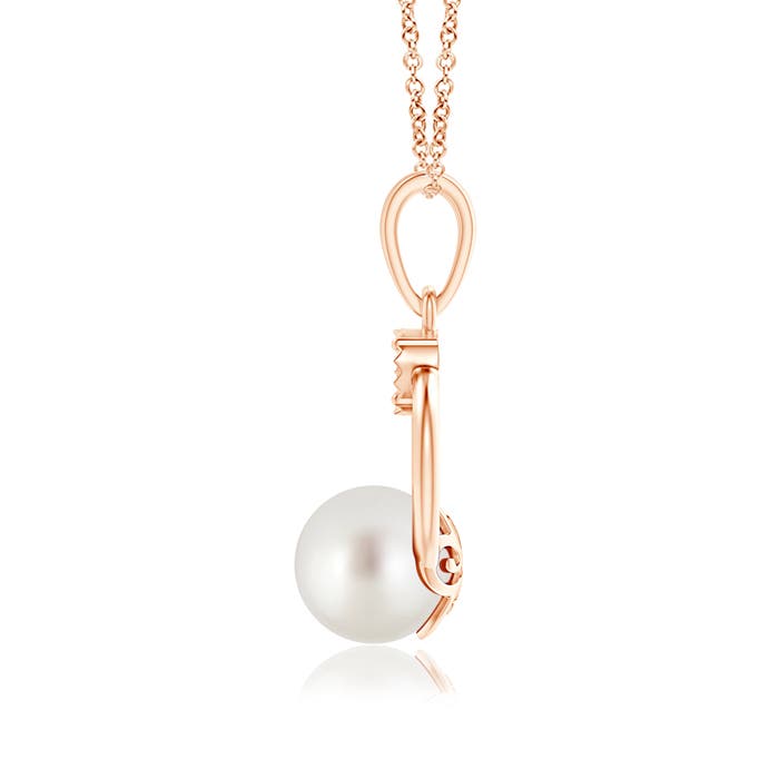 AAA - South Sea Cultured Pearl / 5.29 CT / 14 KT Rose Gold