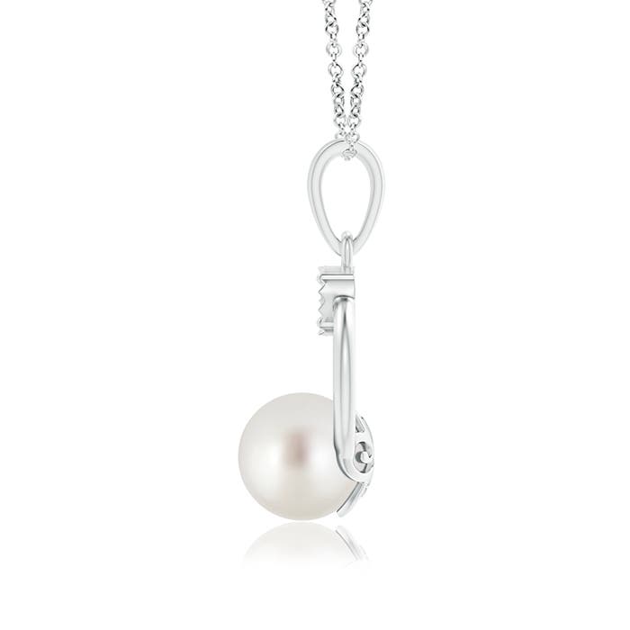 AAA - South Sea Cultured Pearl / 5.29 CT / 14 KT White Gold