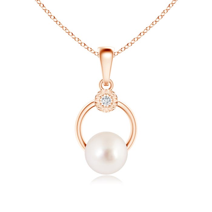 AAAA - South Sea Cultured Pearl / 5.29 CT / 14 KT Rose Gold