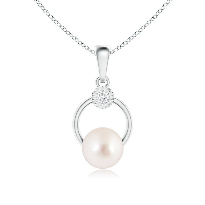 AAAA - South Sea Cultured Pearl / 5.29 CT / 14 KT White Gold