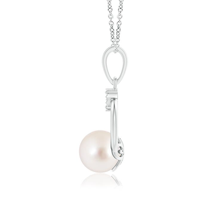 AAAA - South Sea Cultured Pearl / 5.29 CT / 14 KT White Gold