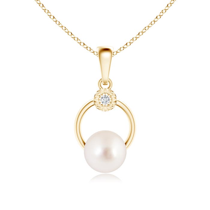 AAAA - South Sea Cultured Pearl / 5.29 CT / 14 KT Yellow Gold