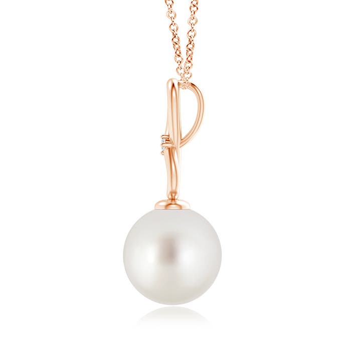 AAA - South Sea Cultured Pearl / 7.21 CT / 14 KT Rose Gold