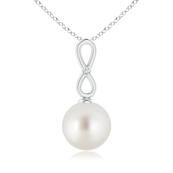 AAA - South Sea Cultured Pearl / 7.21 CT / 14 KT White Gold