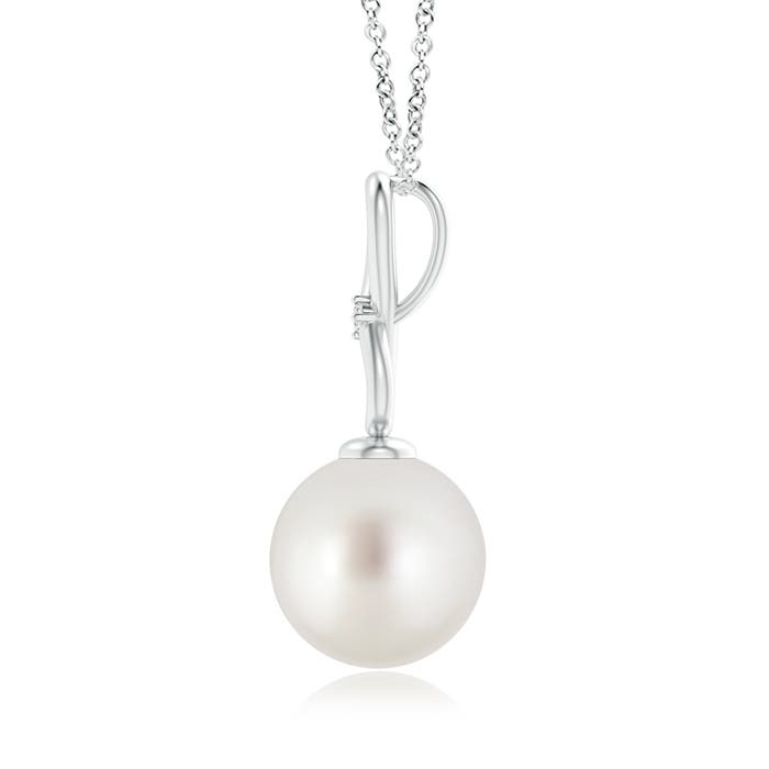 AAA - South Sea Cultured Pearl / 7.21 CT / 14 KT White Gold