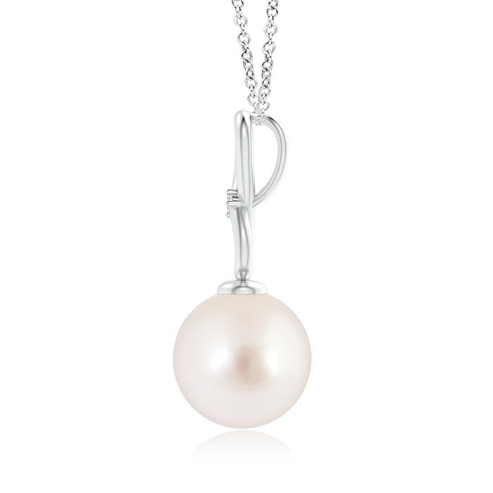 AAAA - South Sea Cultured Pearl / 7.21 CT / 14 KT White Gold