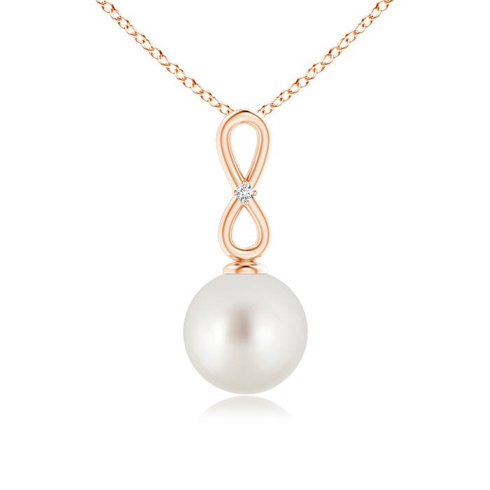 AAA - South Sea Cultured Pearl / 5.26 CT / 14 KT Rose Gold