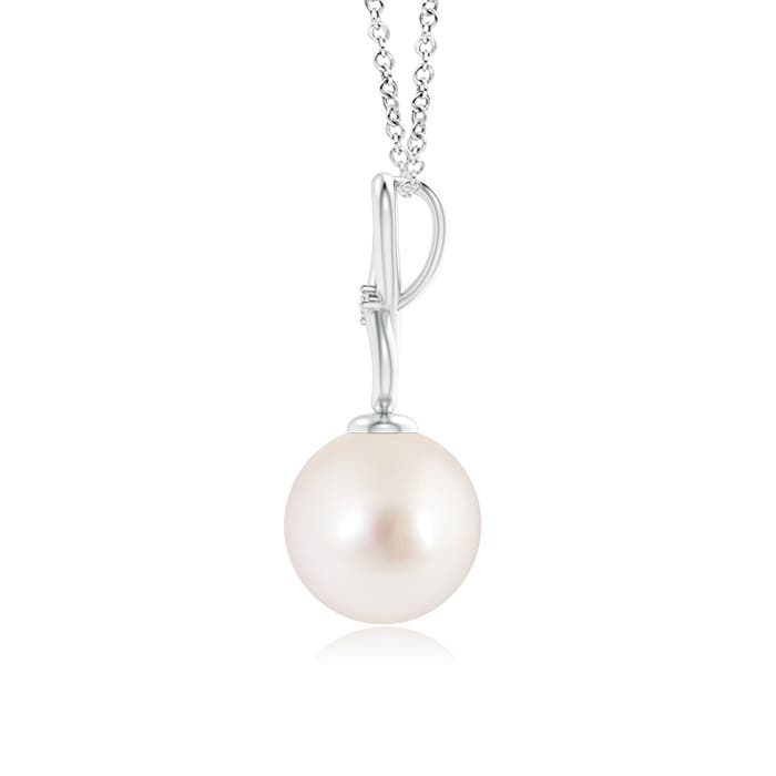 AAAA - South Sea Cultured Pearl / 5.26 CT / 14 KT White Gold