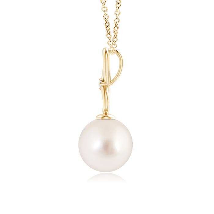 AAAA - South Sea Cultured Pearl / 5.26 CT / 14 KT Yellow Gold