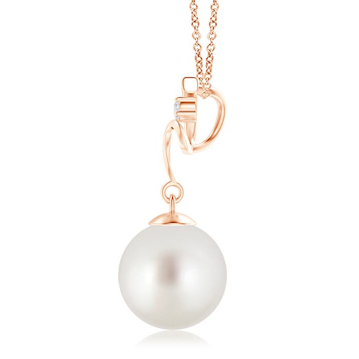 AAA - South Sea Cultured Pearl / 7.23 CT / 14 KT Rose Gold