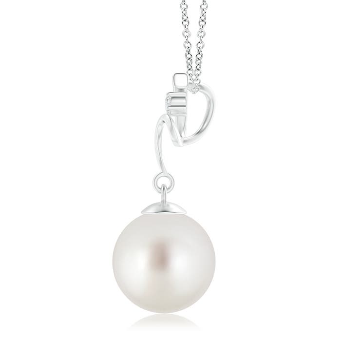 AAA - South Sea Cultured Pearl / 7.23 CT / 14 KT White Gold