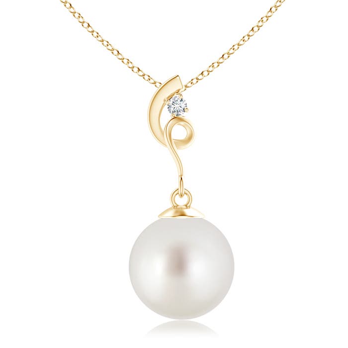 AAA - South Sea Cultured Pearl / 7.23 CT / 14 KT Yellow Gold