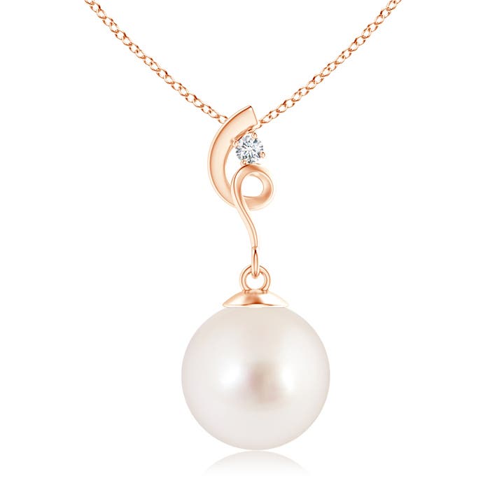 AAAA - South Sea Cultured Pearl / 7.23 CT / 14 KT Rose Gold