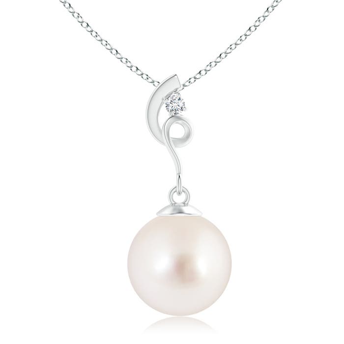 AAAA - South Sea Cultured Pearl / 7.23 CT / 14 KT White Gold