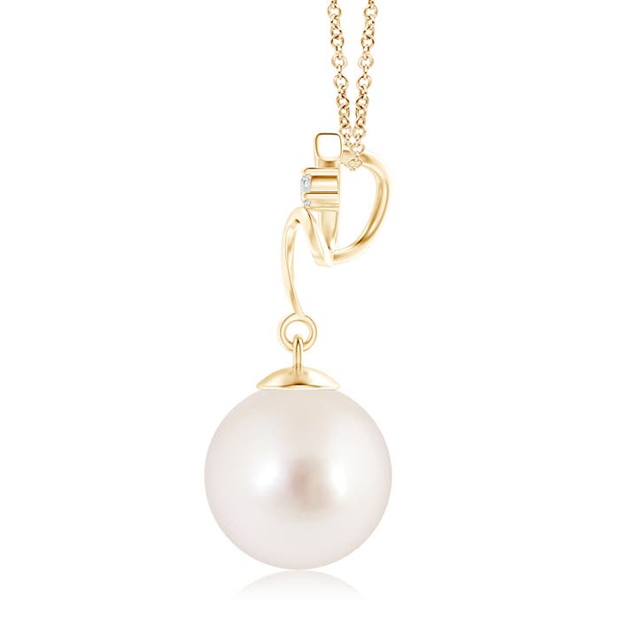 AAAA - South Sea Cultured Pearl / 7.23 CT / 14 KT Yellow Gold