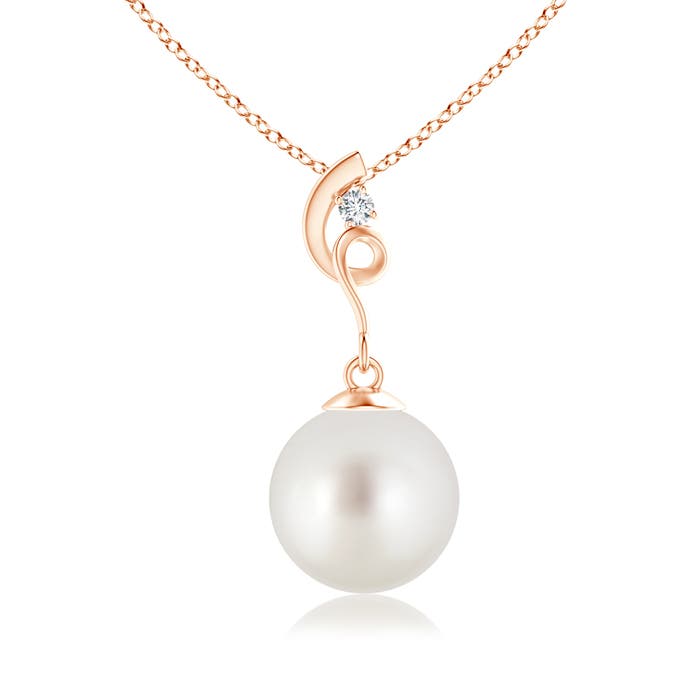 AAA - South Sea Cultured Pearl / 5.27 CT / 14 KT Rose Gold